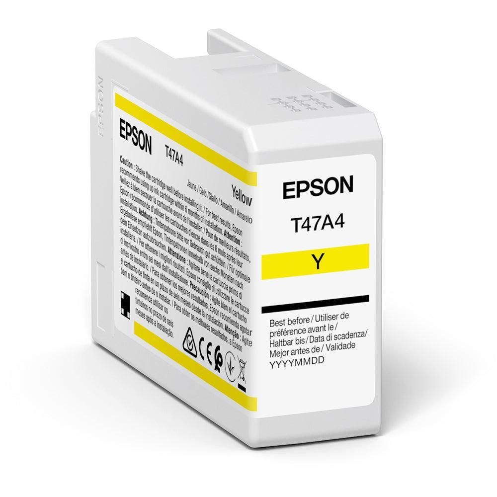 Epson C13T47A400 T47A4 Yellow UltraChrome Pro 10 Ink Cartridge (50ml)-PCR Business Solutions Ltd